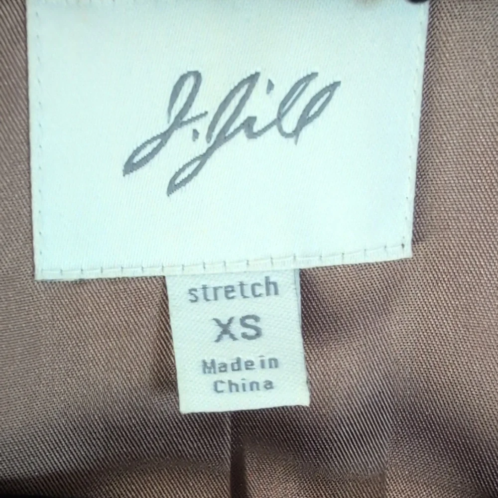 J. Jill Brown Velvet Embroidered Trench Coat Size XS - Picture 10 of 13